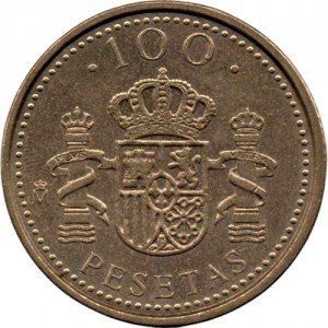 Alle Münzen: 100 Pesetas Münze Spanien - 1998 – Gebraucht aus Nesselnbach von sir.lanzelot