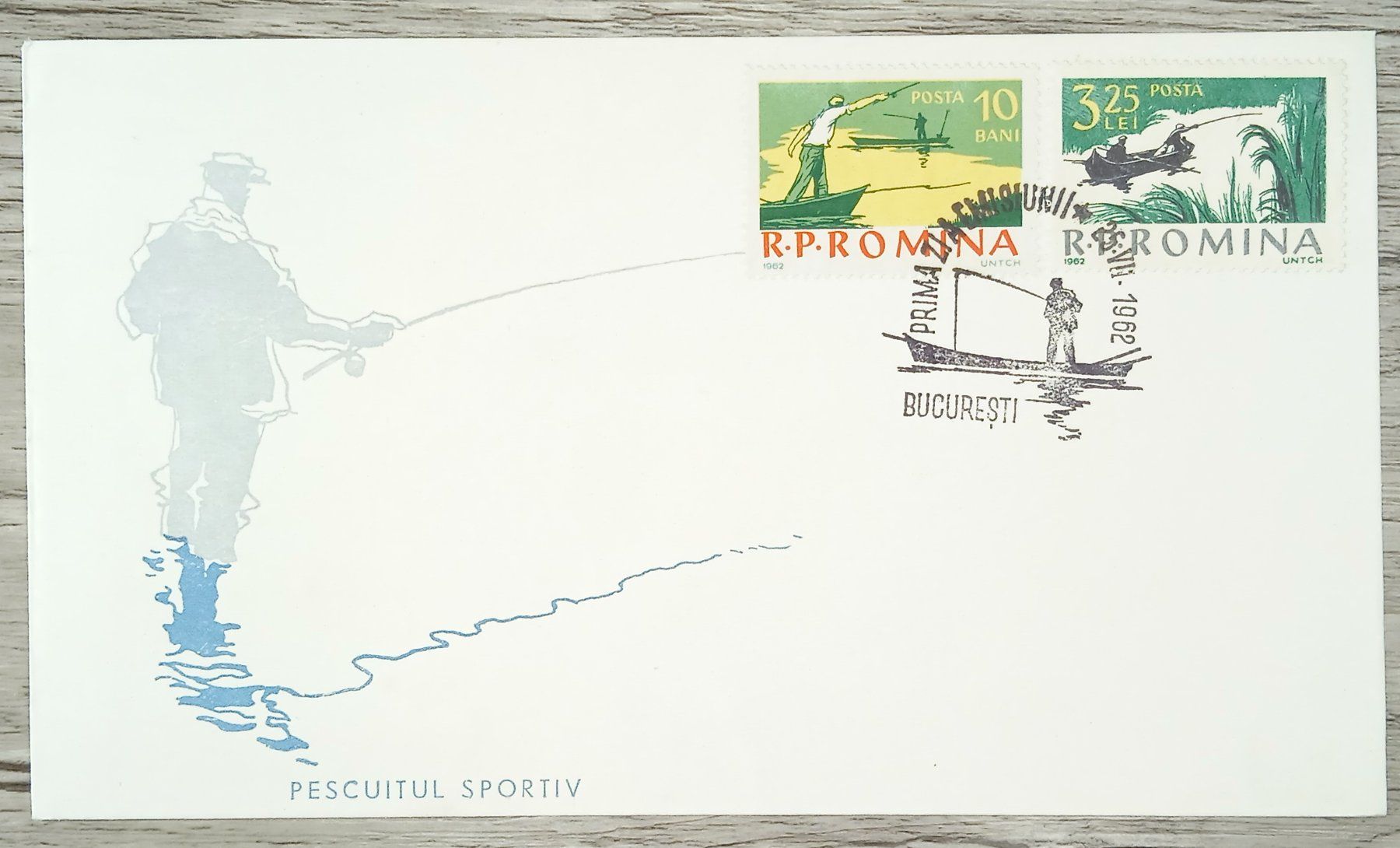 Alle Briefmarken: TR13 Enveloppe + Timbre Roumanie 1962 – Gebraucht aus Cousset von Patrick_Collections