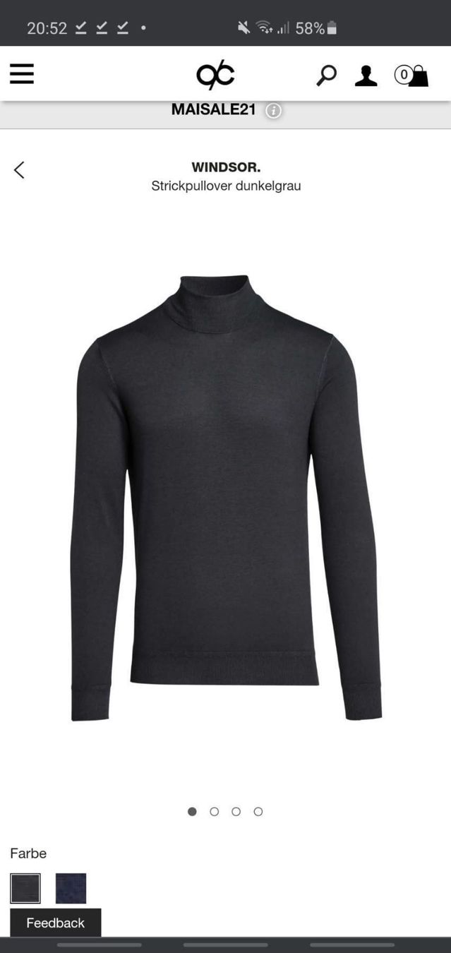 Windsor Pullover & Sweatshirts: WINDSOR Wolle Rollkragenpullover NEW – Neu und originalverpackt aus Winkel von KaschmirArt