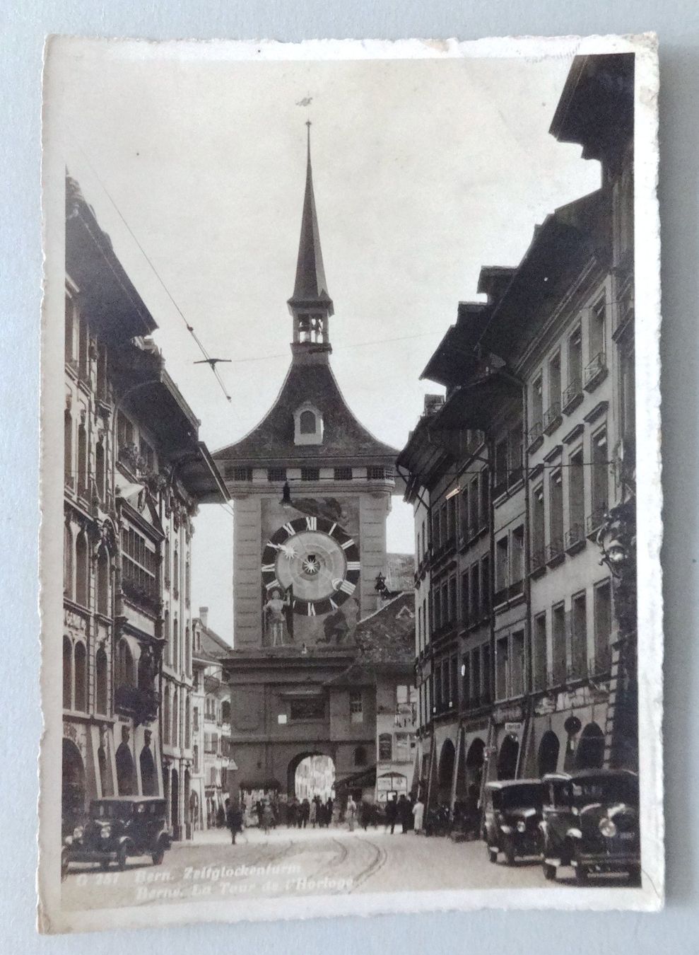 Ansichtskarten: Bern - Zeitglockenturm – Defekt aus Fétigny von Billy2miny