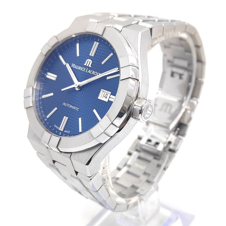 Maurice Lacroix Orologi: Maurice Lacroix Aikon Automatic Date Blue Dial – Usato da Montreux venduto da CashPay_Montreux 1