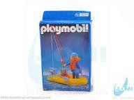 Playmobil 3574 Angler im Schlauchboot  von 1984
