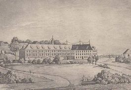 HEINRICHSBAD BEY HERISAU, AQUATINTA 1840