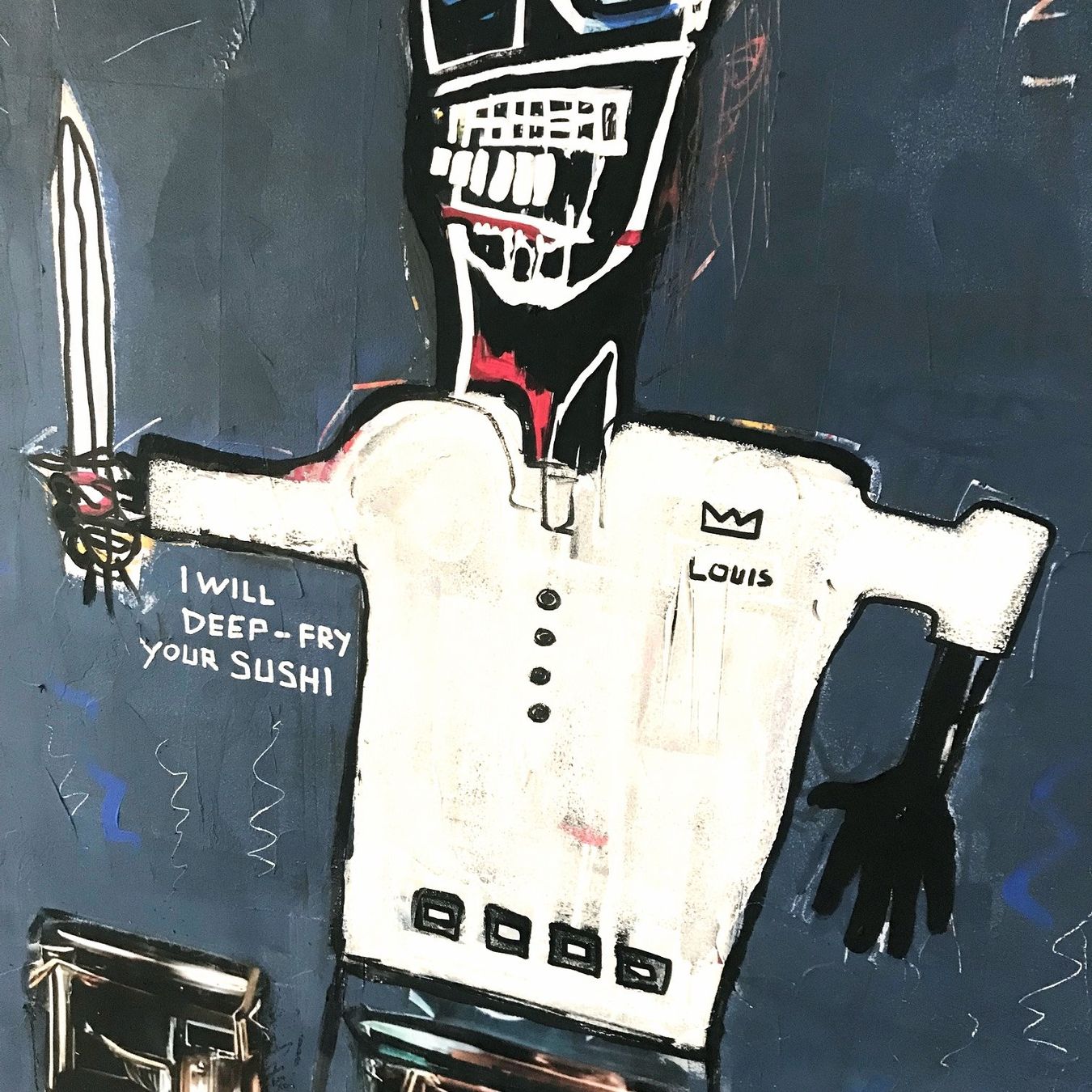 Foto & Immagini: Sushi Chef Neo Expressionismus Pop Art Kunst Acryl Kitchen – Nuovo (secondo la descrizione) da St. Niklausen LU venduto da Stefan_Bammert_Art 3