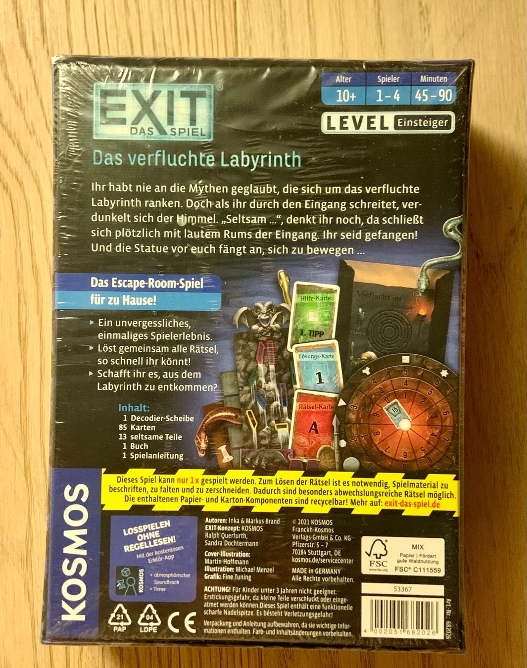 Kosmos Jeux: EXIT Das verfluchte Labyrinth NEU OVP eingeschweisst – D'occasion à Wileroltigen par Dialca 1