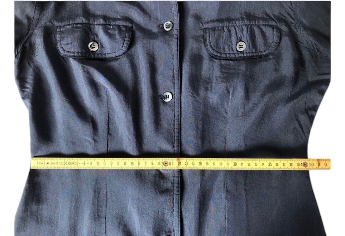 Camicette: Blouse en soie bleu marine – Usato da Dotzigen venduto da SecondHandGems 4