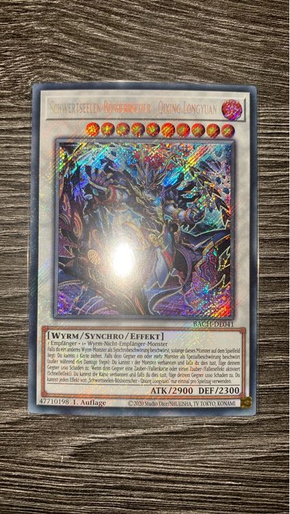 Yugioh Schwertseelen-Bösherrscher Qixing Longyuan BACH-DE041 1