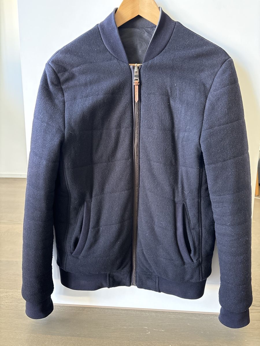 Jacken: Windsor Bomber Jacket blue wool blend good condition – Gebraucht aus Adliswil von GermanK