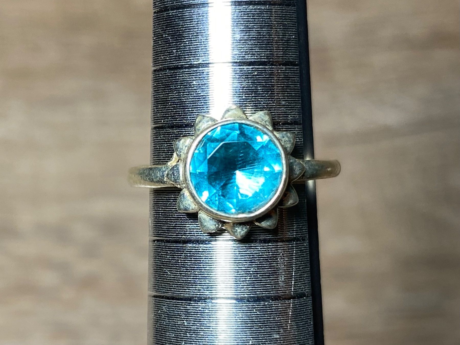 Anelli: Feiner 925 Silber Ring mit natürlichem Blautopas – Nuovo e nell'imballaggio originale da Laax venduto da Kiki_Kingdom3 7