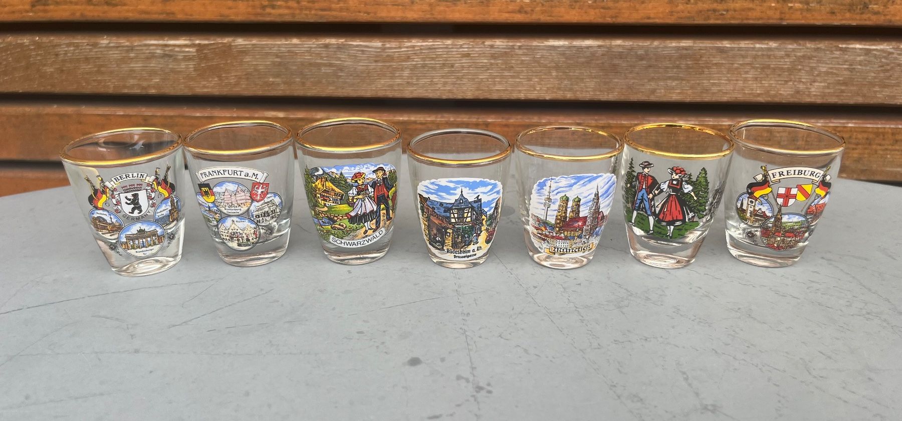 Gläser: Souvenir Gläser Set 21Stk. Goldrand – Neu (gemäss Beschreibung) aus Muotathal von sch_h6cz 3