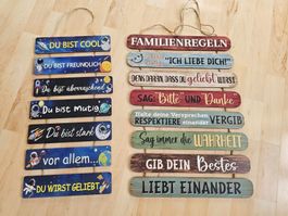 2 Sprücheschilder