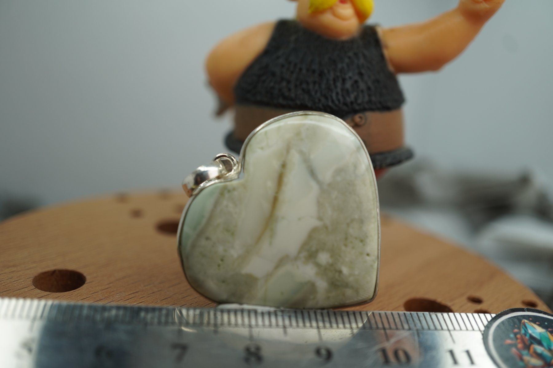 Minerali & Pietre curative: Samsonit Herz   925 Silber   Anhänger  "TOPSTONE" – Nuovo e nell'imballaggio originale da Eschenbach SG venduto da topstone 2
