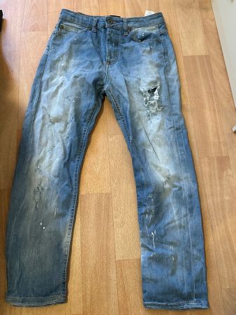 Please Jeans blau mit Löchern (S)