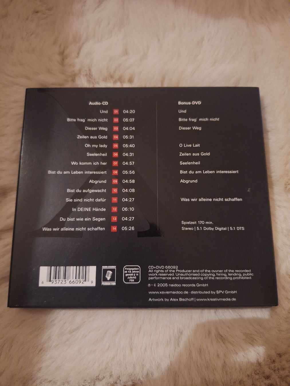 CD: Cd Xavier Naidoo mit Dvd – Usato da Wanzwil venduto da chlinih93 1