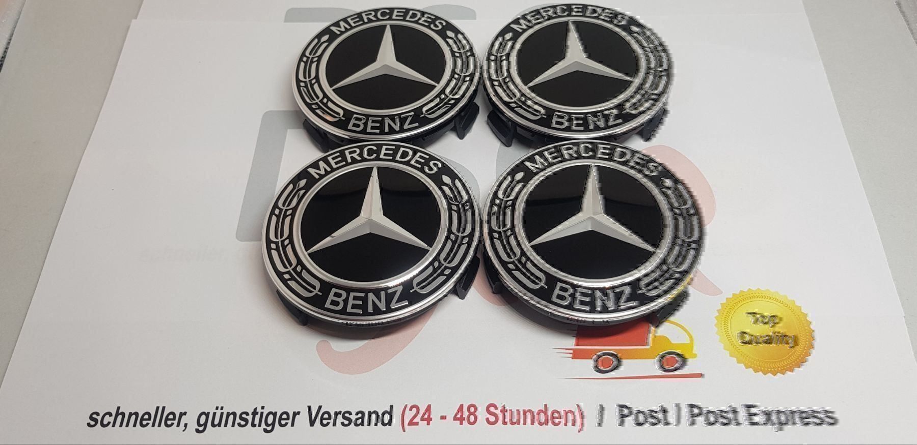 Mercedes-Benz Alle Autoersatzteile: Mercedes Benz Logo Emblem Nabendeckel – Neu und originalverpackt aus Eiken von Step42