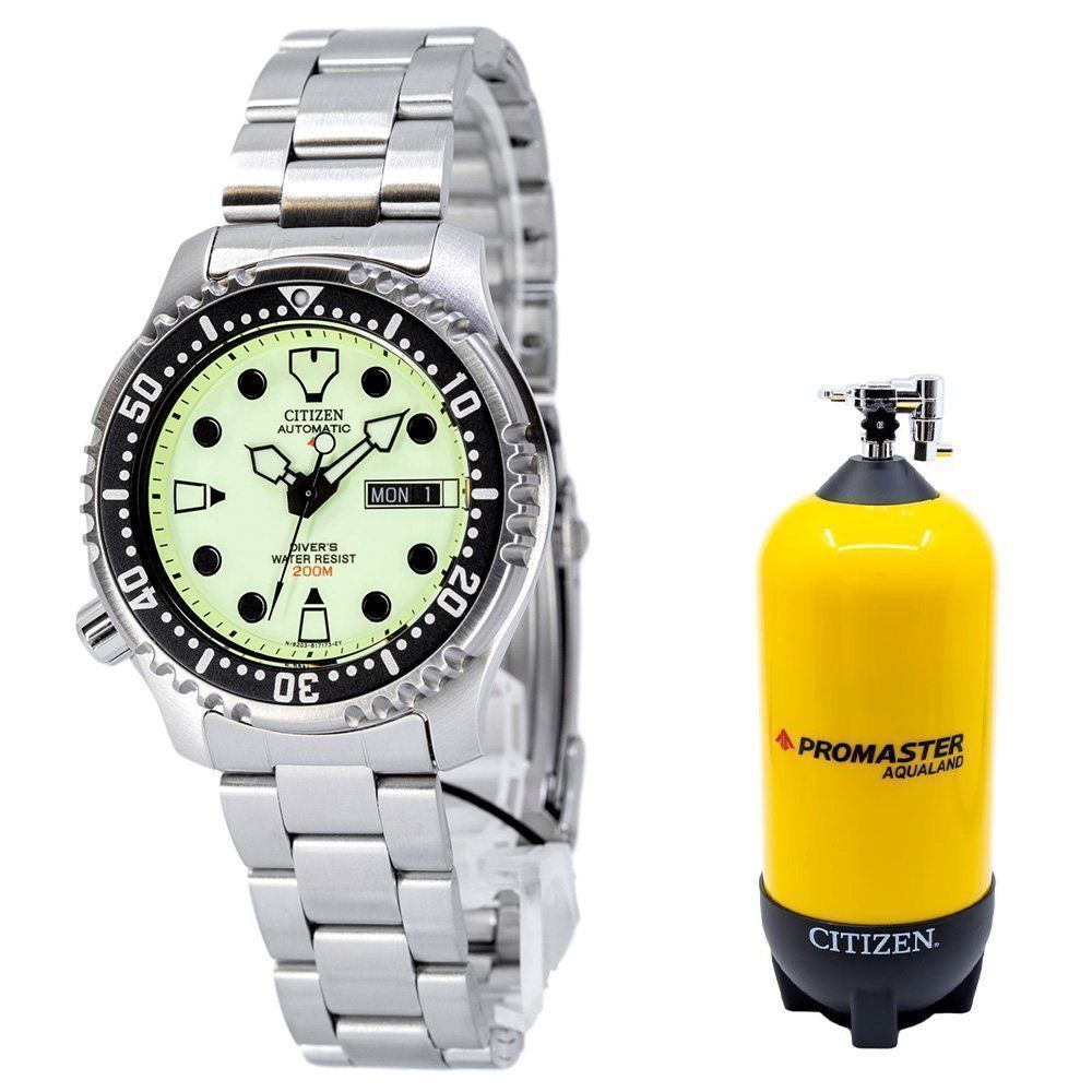 Citizen Uhren: Citizen NY0040-50W Divers 200mt Green – Neu und originalverpackt aus Schindellegi von harveystore