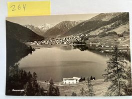 Postkarte Davosersee und Bergdorf, Juli 1939