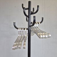 8 Stück Design Kleiderbügel Garderoben / Wäsche - Bügel Alu