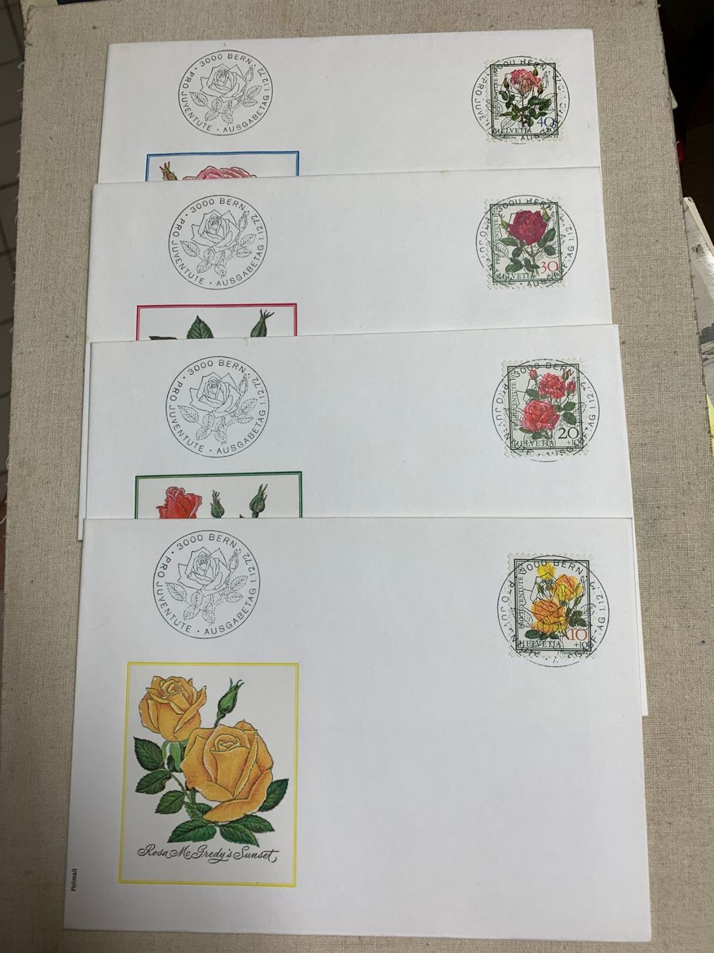 Alle Briefmarken: Pro Juventute 1972 - FDC – Gebraucht aus Sorengo von 74in