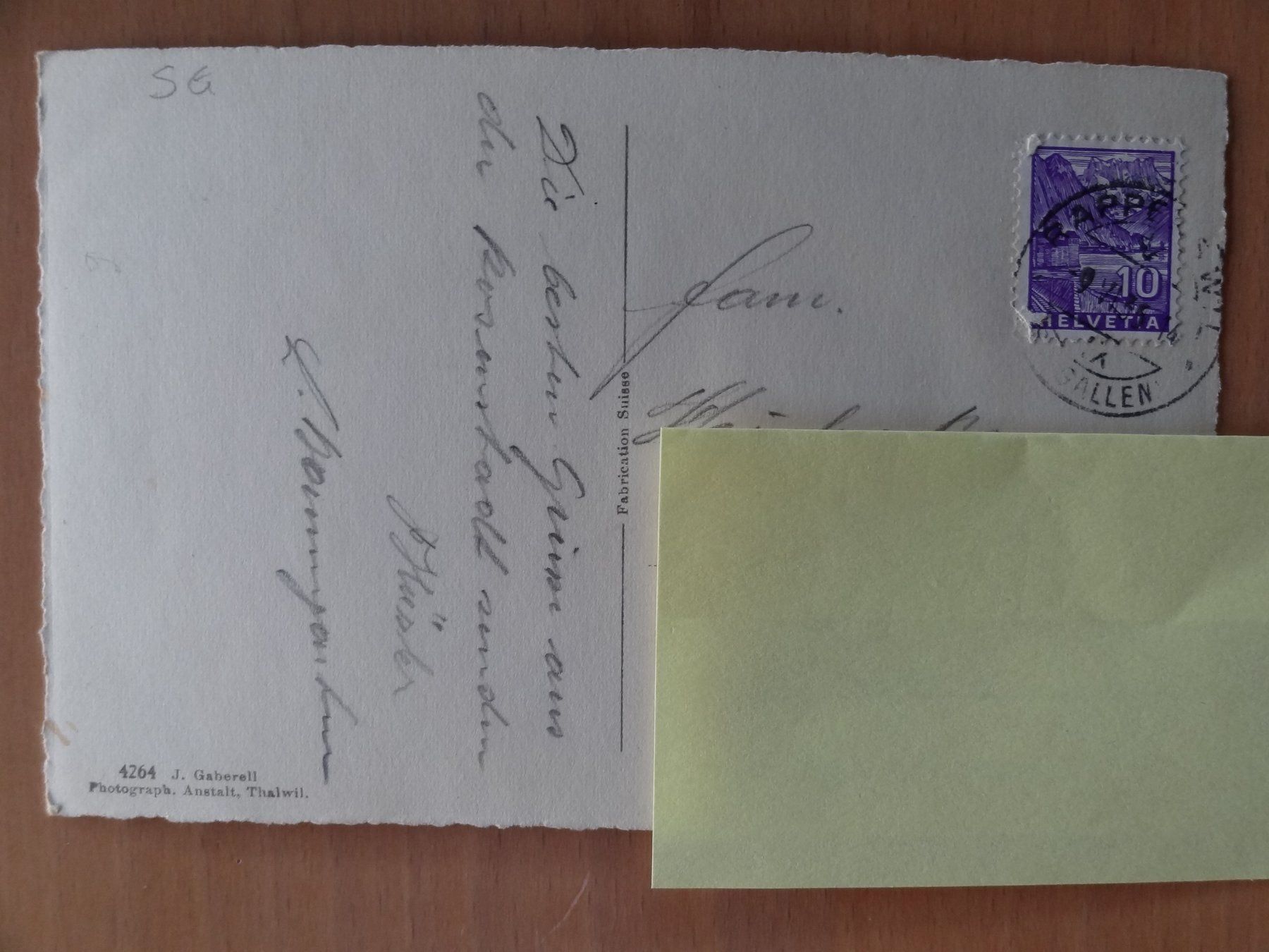 Cartoline postali: Rapperswil - Schloss - 1935 – Usato da St Léonard venduto da Riglin 1