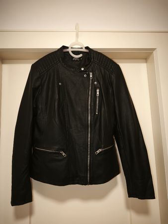 ONLY Damen Bikerjacke aus Kunstleder