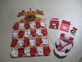 Adventskalender "Rentier" zum Befüllen & Plüschelch..
