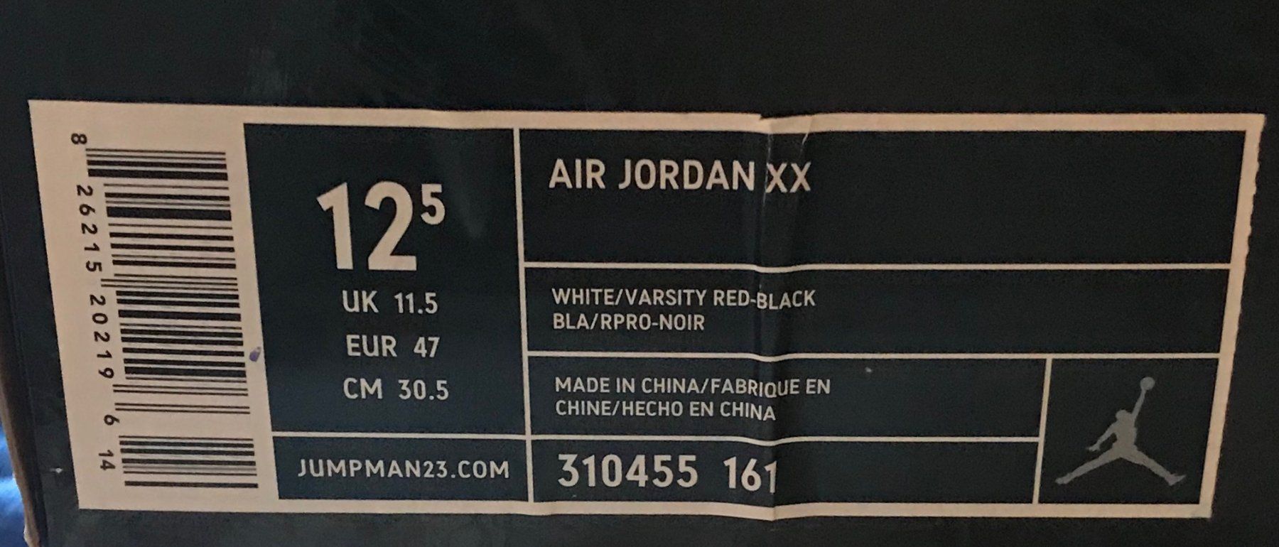 Jordan Scarpe da uomo: AIR JORDAN XX – Nuovo e nell'imballaggio originale da Commugny venduto da MCapital 8