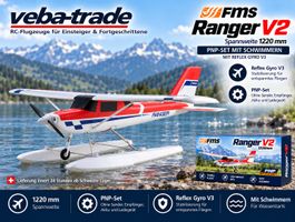 FMS Ranger V2 - 1220mm - PNP Set mit Schwimmer, rot
