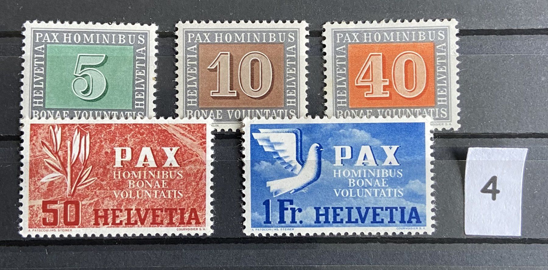Alle Briefmarken: Lot Schweizer Briefmarken PAX – Gebraucht aus Böckten von Hansi36