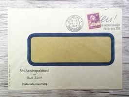 TR52 Enveloppe + Timbre Suisse 1934