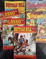 6xWestern Comic Bastei Verlag Lasso Silberpfeil Buffalo Bill
