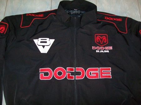 NEU DODGE RAM V8 Fan Jacke schwarz (rot)alle Größen /Modelle