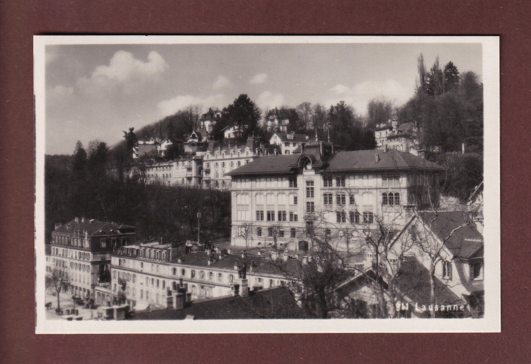 Ansichtskarten: LAUSANNE - Collège de la Barre – Gebraucht aus Pully von nicecards