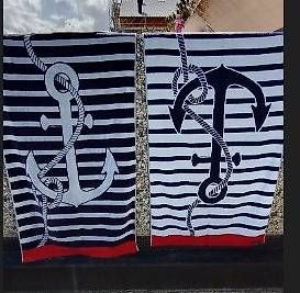 Badetücher: Serviette de plage en coton – Gebraucht aus Crans VS von est_8mbd