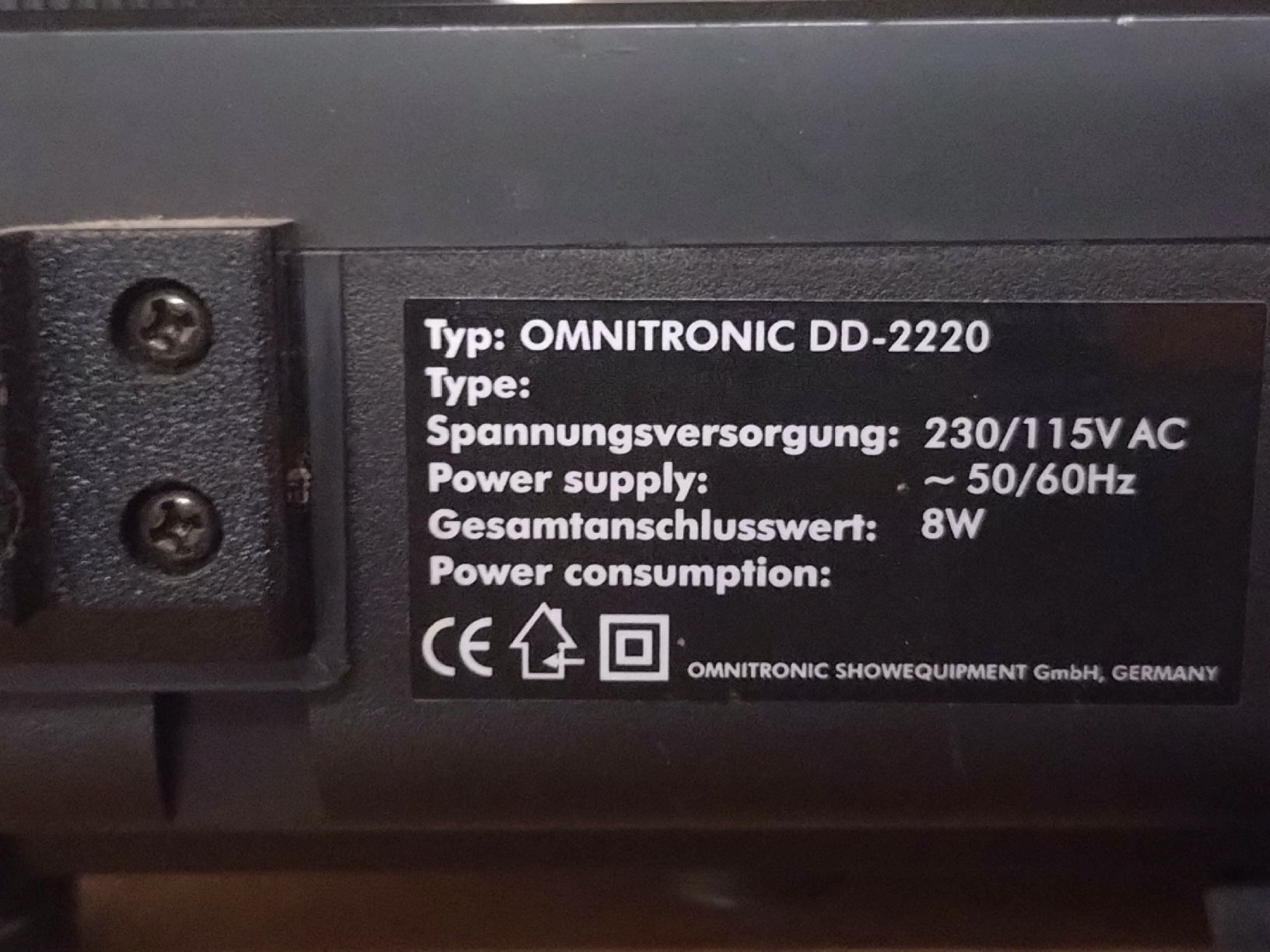 Plattenspieler: Platine vinyle OMNITRONIC DD-2220 Working Good – Gebraucht aus Farvagny-le-Grand von LaCaverne 7
