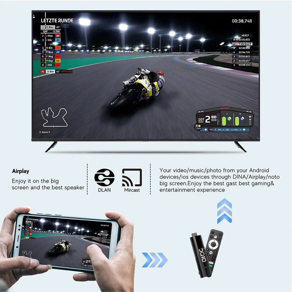 Lettore multimediale & Streamer: Android 13 Smart TV Stick Allwinner H618 Quad Core – Nuovo e nell'imballaggio originale da Unterägeri venduto da RmOnline 1