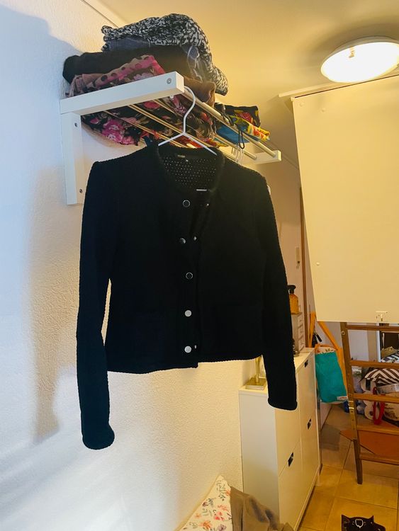 Veste En Laine Maje Grise Taille 36 - Neuf Sans étiquettes - Style Caban