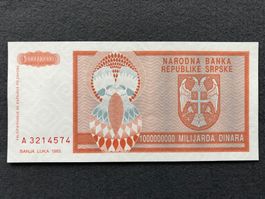 Banja Luka 1993 - 1000000000 Dinara UNC
