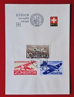 FLUGPOST 37 38 39 KNABENSCHIESSEN ALBISGÜTLI ZÜRICH 1944
