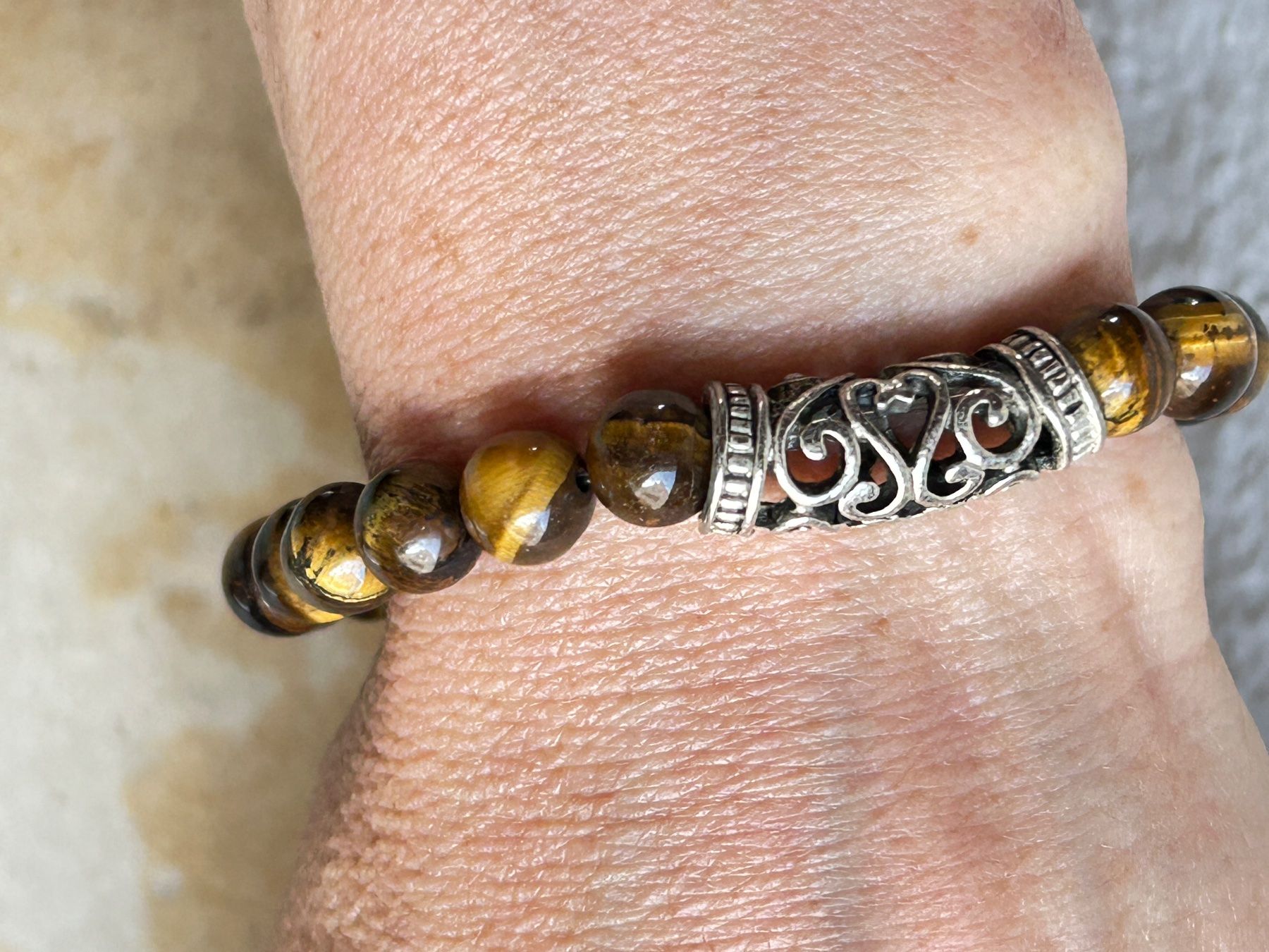 Bracciali & Braccialetti: Tigerauge Armband mit – Usato da Dittingen venduto da Bellevista 4