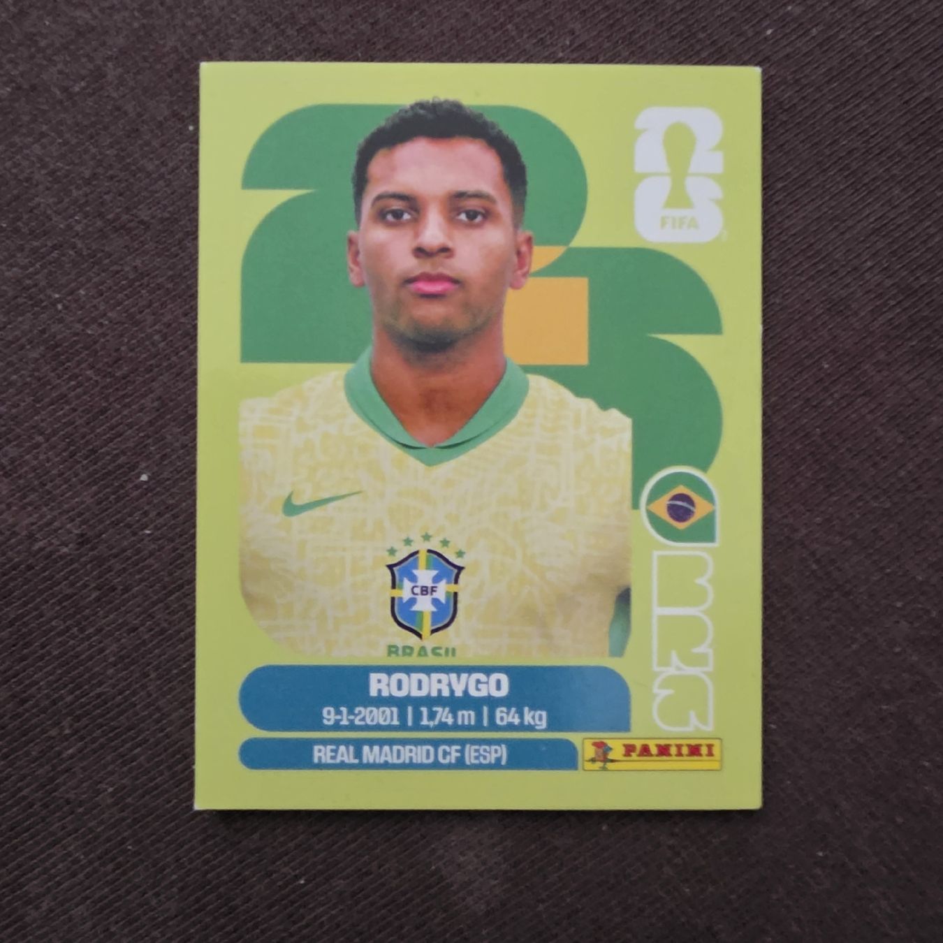 Panini Carte collezionabili: Panini Sticker BRA15 Rodrygo – Nuovo e nell'imballaggio originale da Buchs AG venduto da wickyjen88