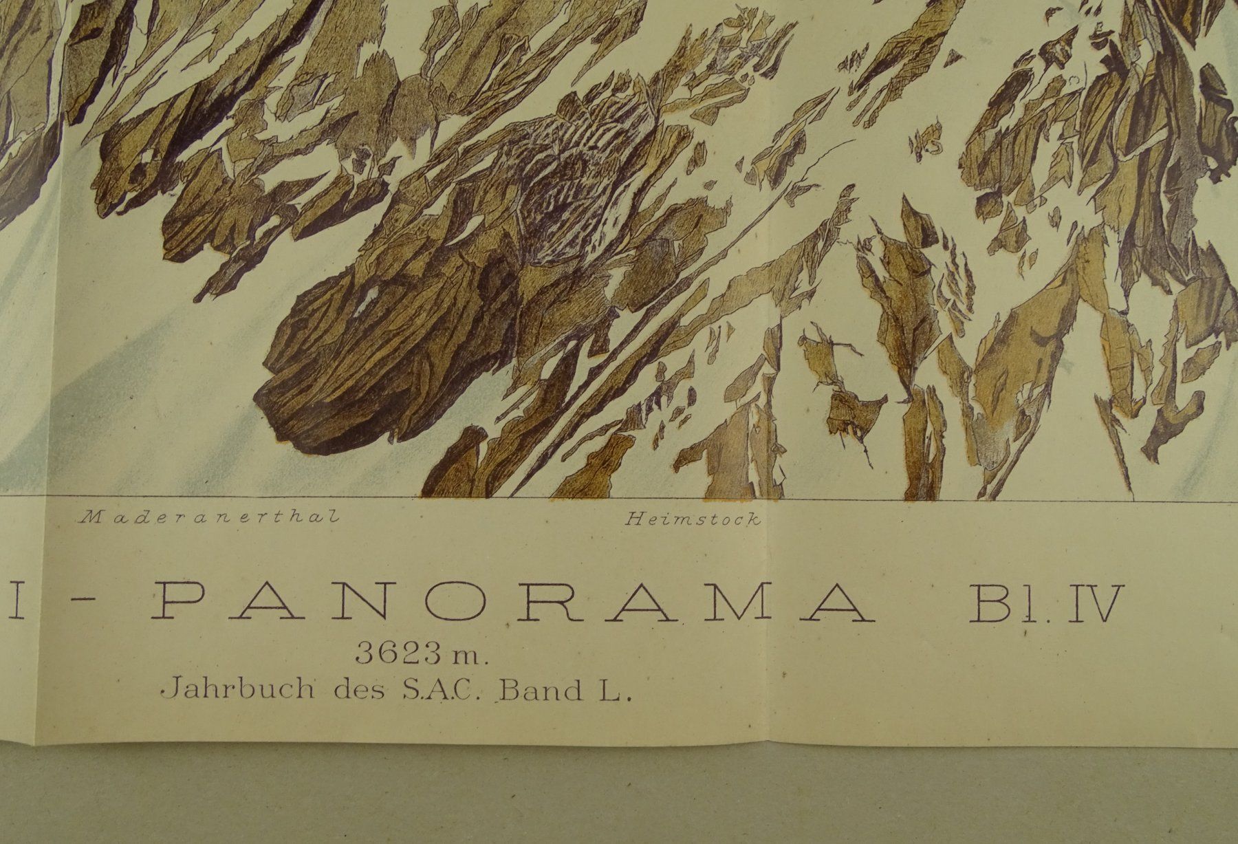 Libri: TÖDI PANORAMA, 2 BLÄTTER – Usato da Grüningen venduto da Kartensammler 1