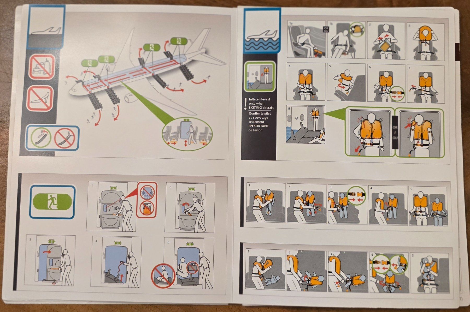 Karten: Safety Card Air Canada Boeing 787-9 – Gebraucht aus Oberentfelden von MGScalePlanes 1