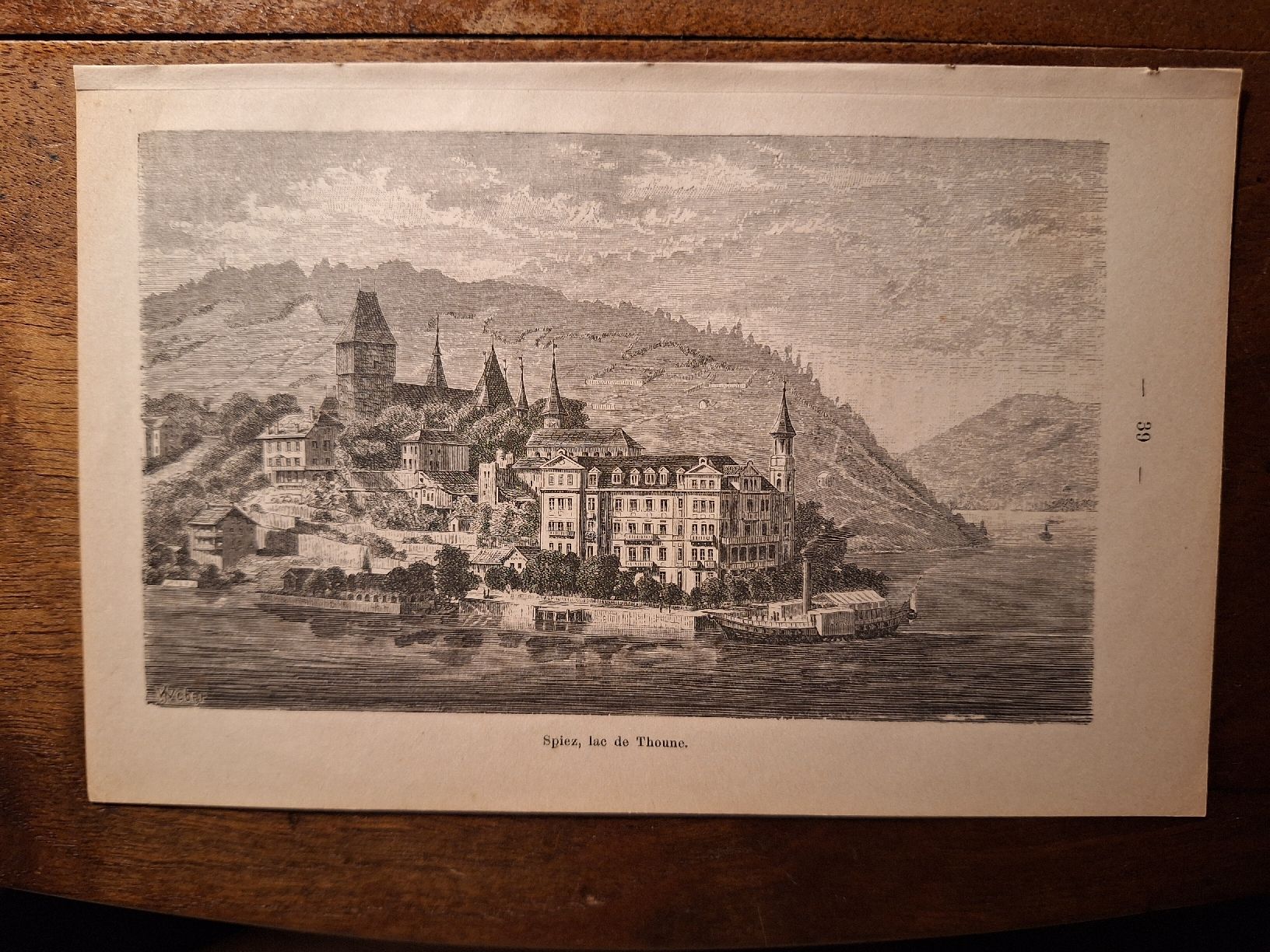 Incisioni: SPIEZ LAC DE THOUNE – Usato da Bevaix venduto da bohrap