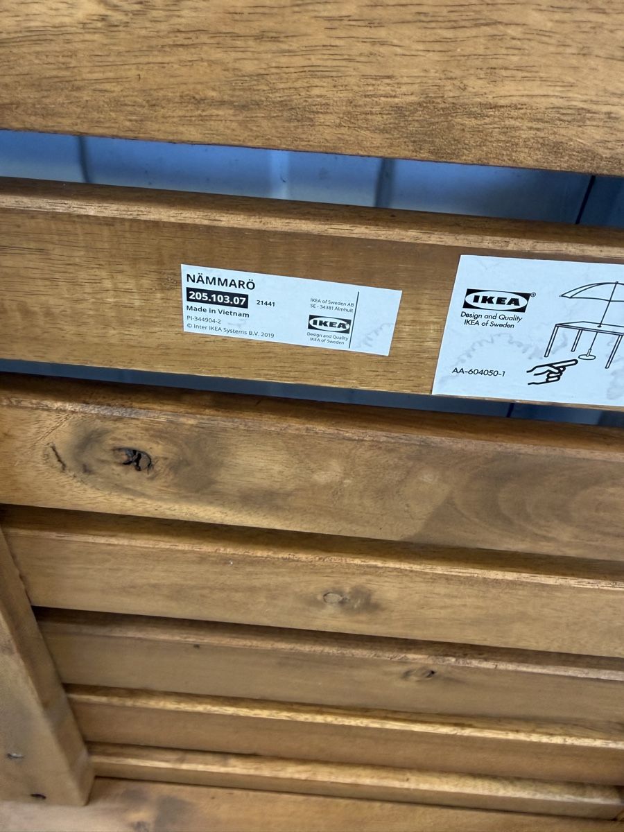 Ikea Set di tavolo e panche: Ikea Nämmerö Gartentischset – Usato da zürich venduto da kreativszene 2