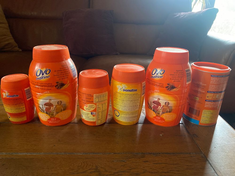 Ovomaltine Lebensmittel & Spezialitäten: Lot de 6 boites ovomaltine 2009-2014 – Gebraucht aus Lajoux JU von Briard0 4