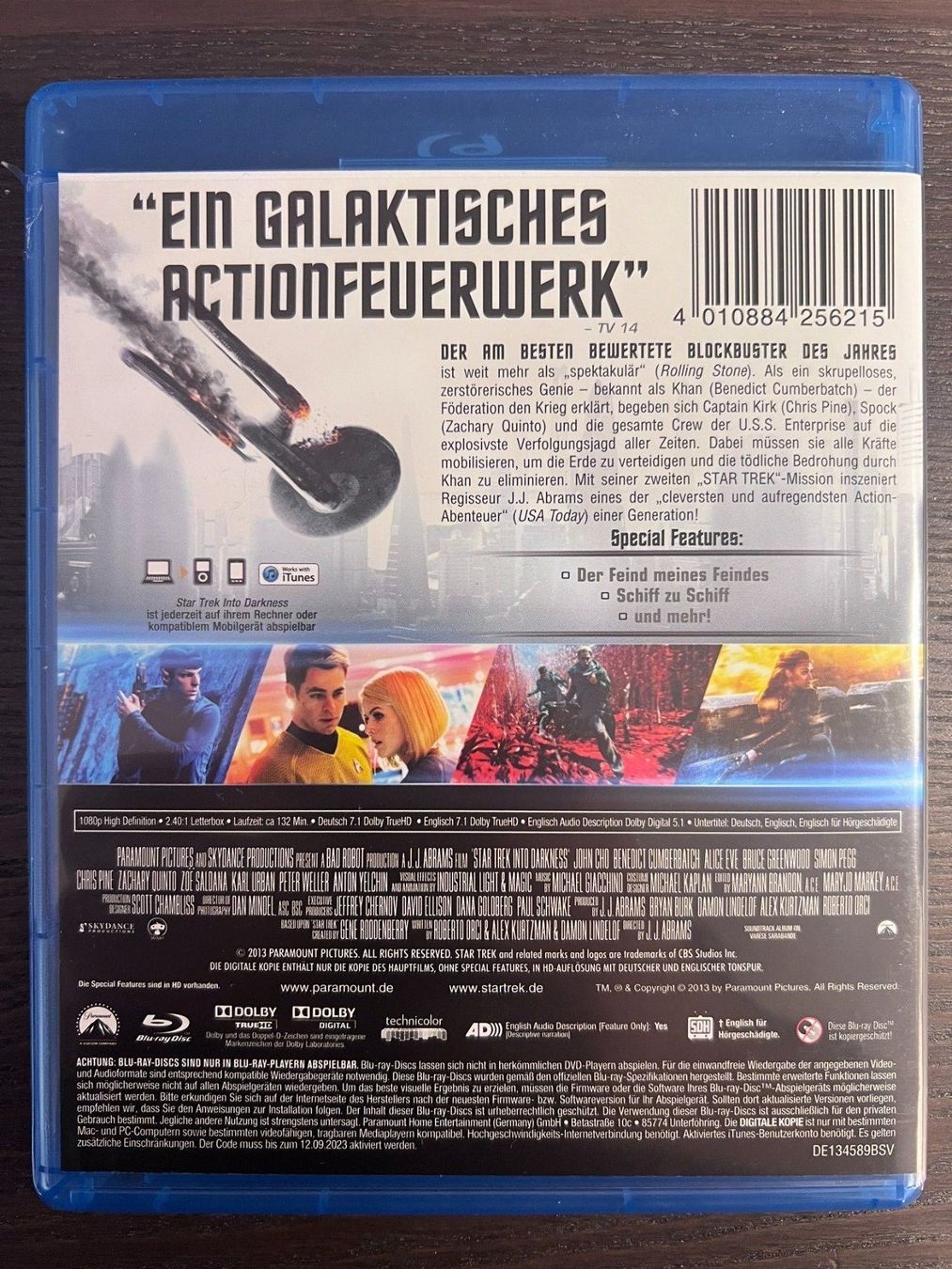 Tutti i DVDs: Star Trek - Into Darkness – Usato da Zürich venduto da Blu-ray_ZH 1