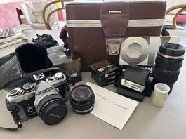 Olympus OM-2 Analog-Kamera Set