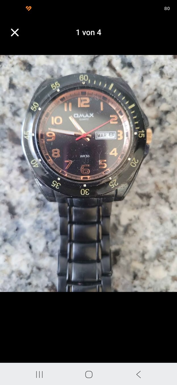 Orologi: OMAX Herrenuhr, Edelstahl, WR30 – Usato da Toffen venduto da ver_x68f