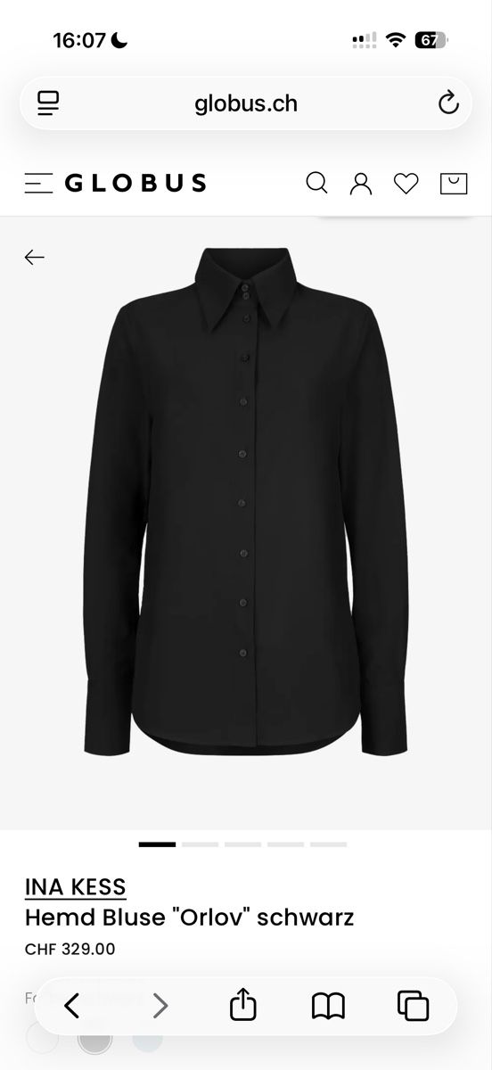Ina Kess Camicette: INA KESS Hemd Bluse "Orlov" schwarz XXS neu – Nuovo (secondo la descrizione) da Habsburg venduto da franziska_81